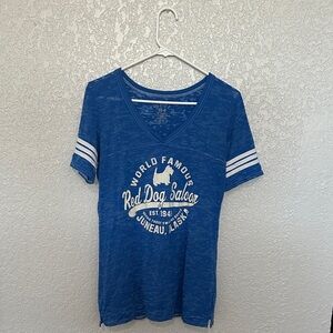 Blue Red Dog Saloon T-Shirt